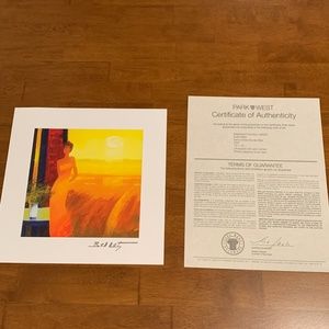 Emile Bellet "Dans la Maturite des Bles" Lithographic